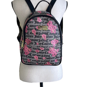 Juicy Couture signature & pink roses mini- backpack